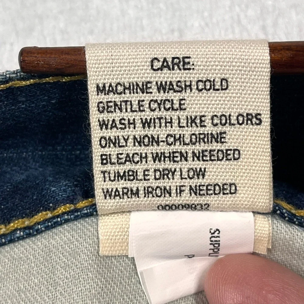 Polo Ralph Lauren Straight Leg Jeans Mens 38x30 (Hemmed Fits 40x27) Blue